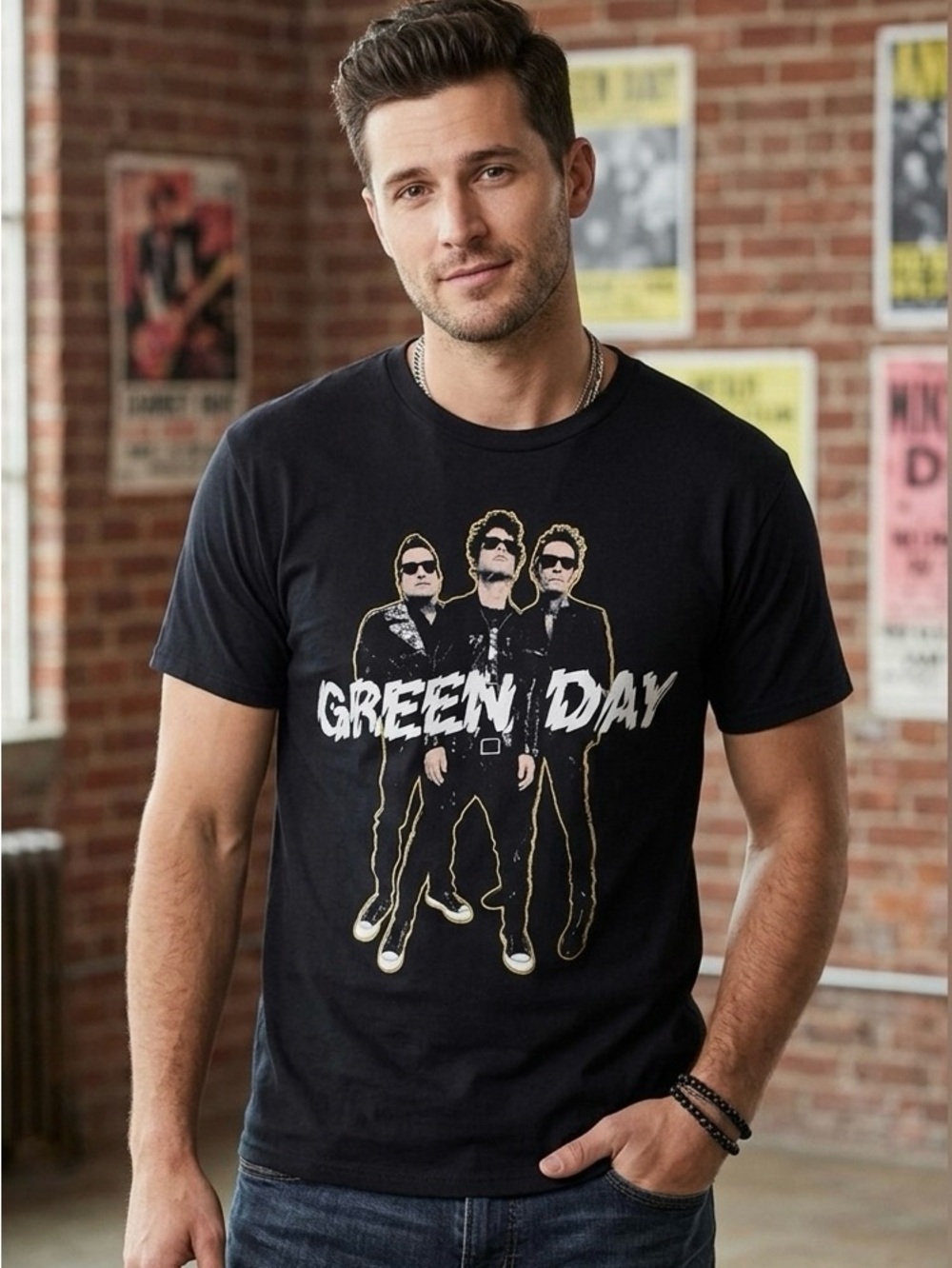 Green Day Black Hella Mega 2021 Tour Cotton Graphic Concert OFFICIAL Merch Shirt